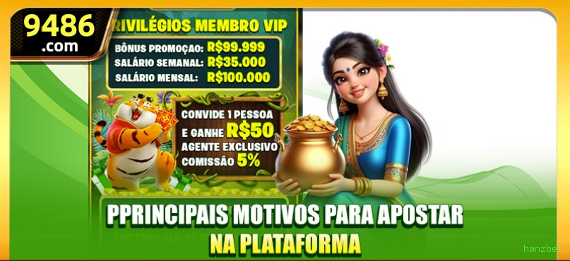 Imagem promocional da experiência de game da hanzbet